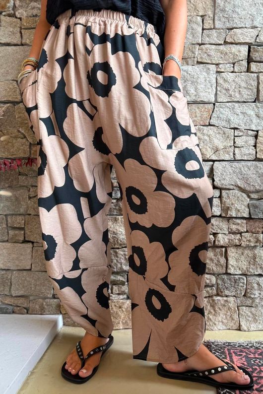 Carnaby Shelby Barrel Pant Black & Tan